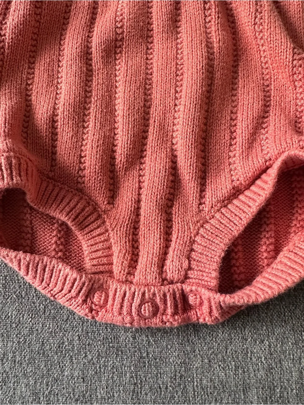 Cat & Jack Coral Pink Knit Diaper Cover with Suspender Like Straps